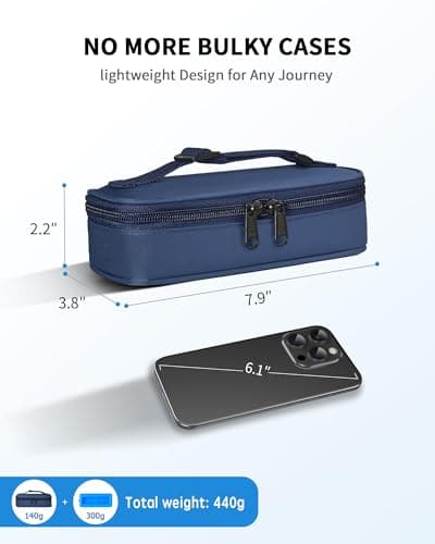 WOODAKE Insulin Vial Cooler Travel Case TSA Approved, 300g Reusable Ice Brick Insulin Pen Case Holds 2 Pens and 2 Vials, Long Lasting Medication Cooler for Travel Camping and Outdoor Activities (Blue) - Thumbnail 4