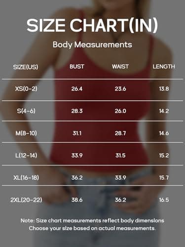 PINKMSTYLE Womens Sexy Sleeveless Square Neck Crop Tops Workout Cute Cropped Tank Tops Summer Clothes Teen Girls Large Orange - Thumbnail 6