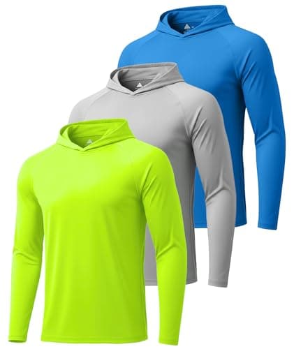 ZITY Long Sleeve Shirts for Men Mens UV SPF Hoodie Shirt UPF 50+ Sun Protection Long Sleeve T-Shirts Rash Guard for Men