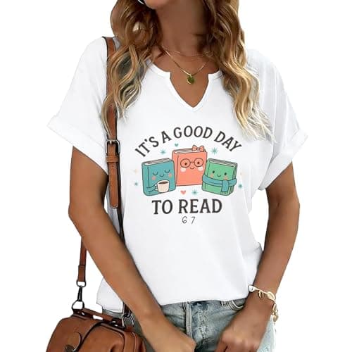 JINTING Teacher Shirts Women Teacher Life Shirt Teacher Inspirational Tees 6 7 Shirt V Neck Tshirts White - Image 1