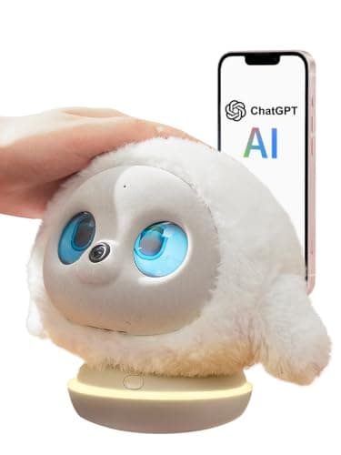 ropet KAMOMO AI Pet Interactive Companion Robot with Gemini Chat, Emotional Support AI Gifts for Adults and Kids, Warm Lifelike Robotic Desktop Pets with AI Diary and Auto-Sketch