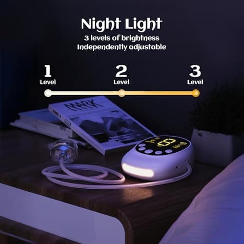 X-Bosak Electric Baby Nasal Aspirator - Hospital Grade Mucus Remover with 9 Suction Levels, USB-C Rechargeable, Night Light & Nursery Rhymes, BPA-Free Silicone Tips - Thumbnail 5