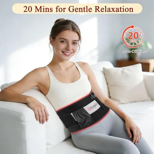 Red Light Therapy for Body, 660nm 850nm Triple Chip LED 16" Infrared Red Light Therapy Pad Belt Wrap for Neck Shoulder Stomach Waist Back Knee Muscle - Thumbnail 3