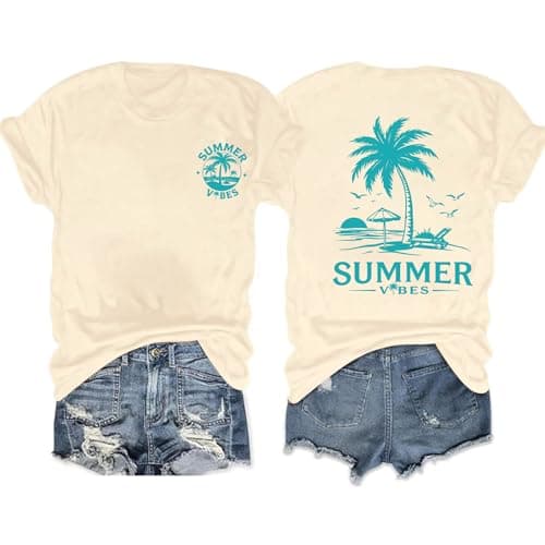 YHHR Womens Hawaiian Shirts Summer Casual Beach Sunshine Tropical T-Shirt Graphic Tees Short Sleeve Tops - Image 1