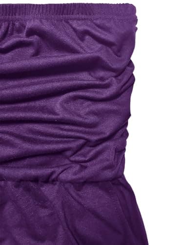 STOLKISS Women Shorts Jumpsuit Rompers Strapless Off Shoulder Loose Sleeveless Lounge Beach Vacation Outfits Dressy Sexy 2025 - Thumbnail 5