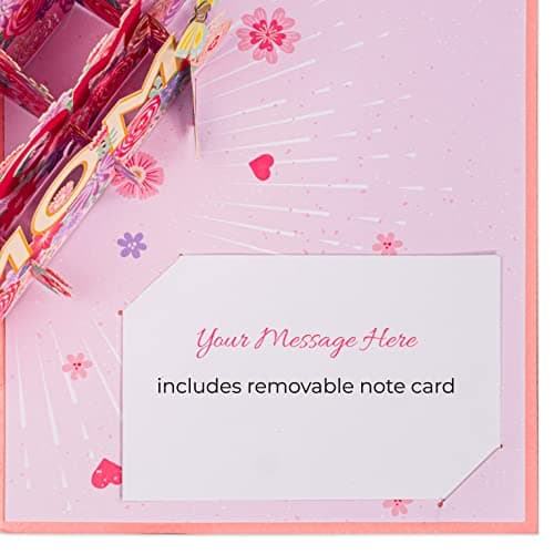 Paper Love 3D Pop Up Mothers Day Card, Love Mom, For Mom, Wife - 5" x 7" Cover - Includes Envelope and Note Tag - Thumbnail 5