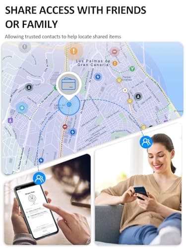 AI.QVOKA Tracking Card for Apple & Android, Credit Card Tracker for Wallet Works with Apple Find My & Google's Find Hub (Pink, 1 Pack) - Thumbnail 4
