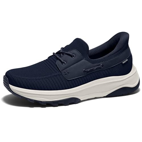 Coostar Slip On Shoes for Men Orthopedic Walking Shoe with Arch Support Hands Free Loafers Casual Navy Size 11 - Image 1