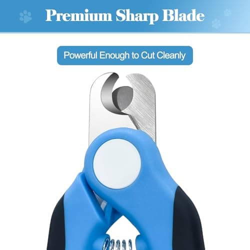 Swihauk Heavy Duty Dog Nail Clippers and Trimmers, Professional Pet Nail Clippers with Nail File for Dogs Cats Small Animal, Claw Clippers with Safety Guard to Prevent Over-Cutting, Blue - Thumbnail 3