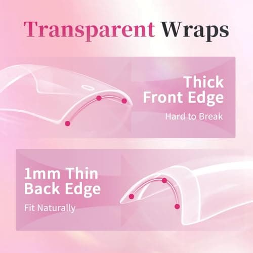 Buqikma Short Square Pre-Etched Soft Gel Nail Tips with Handle Half Cover False Nails, 600PCS 12 Sizes French Tip Clear Acrylic Nail Tips for DIY Manicure Salon - Thumbnail 6