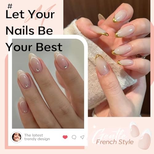 modelones Gel Nail Polish Set 2 Pcs 15ml Jelly Nude Pink and Milky White Gel Polish, French Manicure Base Gel Bubble Bath UV Soak Off Nail Gel for Gradient Nail Art, DIY Home or Salon - Thumbnail 3