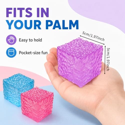 Zhgood Stress Cube Squishy Fidget Toy for Anxiety Stress Relief - Thumbnail 4
