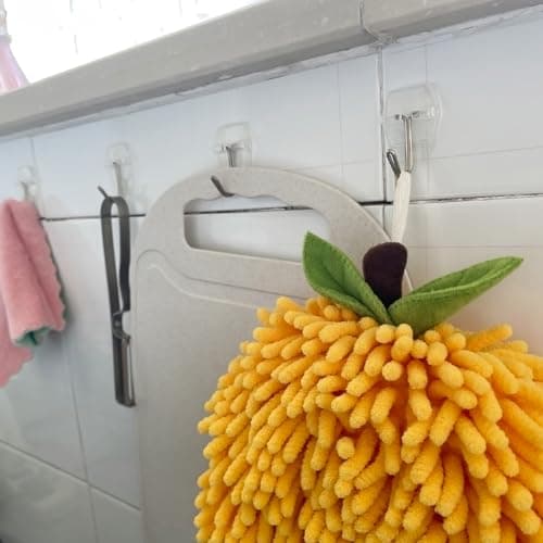 32 Hooks and 40 Strips, Clear Small Wall Hooks for Hanging, Wire Toggle Hooks for Walls No Damage, Utility Hooks Heavy Duty with Adhesive Strips for Hanging Decorations in Living Spaces, No Tools. - Thumbnail 6