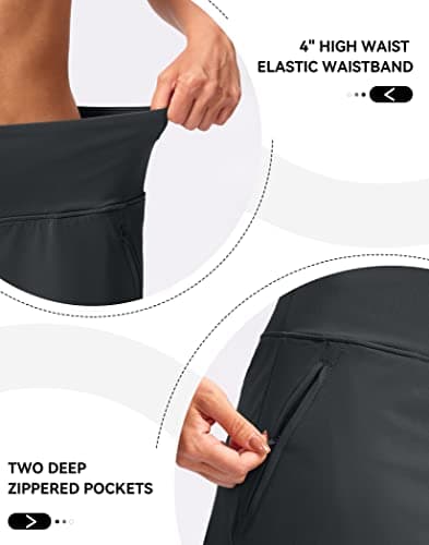 High Waisted Golf Skirts for Women Tennis Skirt Zipper Pockets Skorts for Woman Athletic Workout Casual (Iron Grey. M) - Thumbnail 3