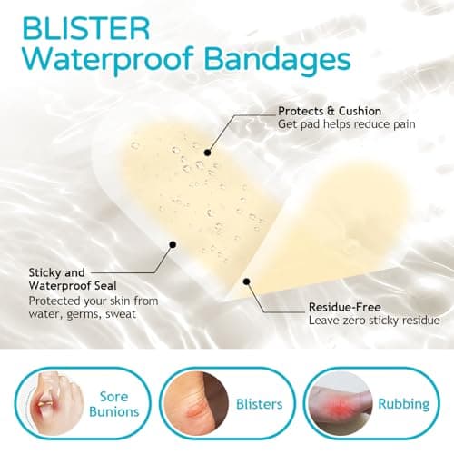 Niifawh Ball of Foot Cushions 2 Pairs, Metatarsal Pads for Women, Heel Cushion Inserts, No Slip Heel Grips Liners Pads and 4 ct Gel Blister Bandages Pads for Reduce Heel, Toe & Foot Pain - Thumbnail 6