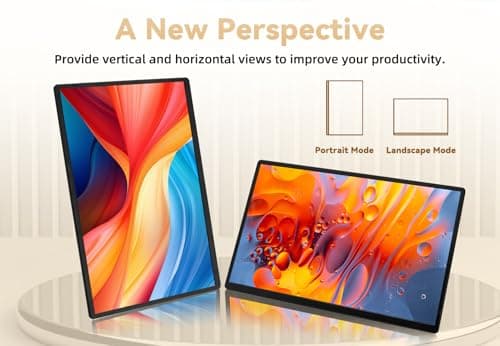 LOSC Portable Monitor for Laptop - 16" 1200P FHD Laptop Screen Extender 16:10 IPS Screen External Display with Stand Travel Monitor for PC Mac Phone Game Console - Thumbnail 4