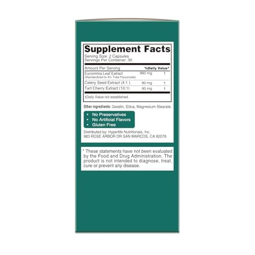 PureBotan Natural Purge Uric Acid Flush, Support Uric Acid Cleanse and Balance, Joints and Mobility, Tart Cherry, Celery Seed and Eucommia Leaf Extract, Feet and Joint Support Supplement, 60 Capsules - Thumbnail 4