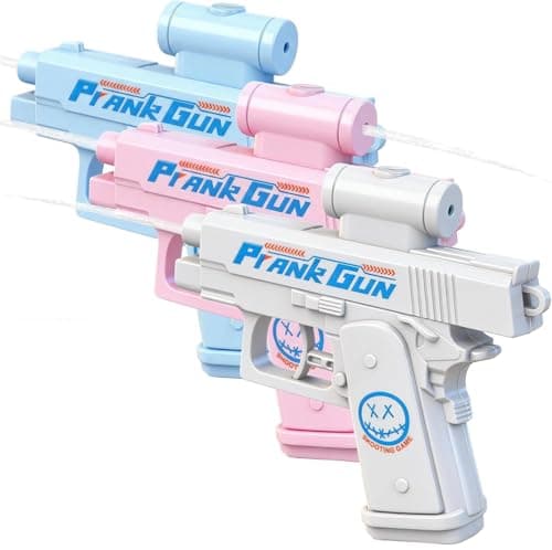Prank Water Gun 3 Pack, Two-Way Squirt Gun with Reverse Spray, Hilarious Novelty Toy for Summer Parties, Beach & Pool Water Fighting Activities, Funny Gag