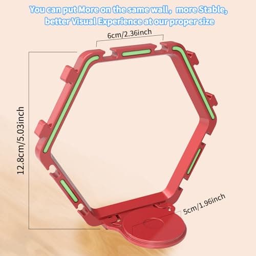 YODAR 14 PCS Riser Display Shelf for Funko POP Figures, Floating Shelves Display Ledge for Organizer and Decoration, Collectibles Display Stands Showcase, Glowing at night - Thumbnail 3