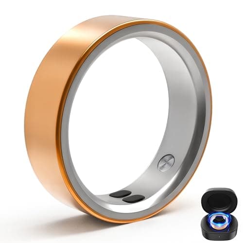 Smart Rings for Women Men,Sleep Tracking Wearable,Fitness Tracker Ring with Step/Heart Rate/Blood Oxygen/Distance/Calorie,Clock Vibration,No Subscription Fee,5ATM Waterproof, iOS&Android(Rose Gold10) - Image 1