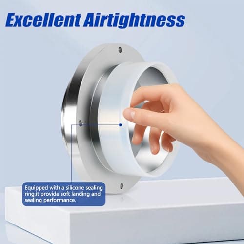Aluminum Alloy 4 Inch Dryer Vent Hose Connector Kit, Quick Setup Design With Extra Thick(6-Ply) Aluminum Foil 5 Ft Duct And 2 Clamps, Antioxidant And Durable For Dryer Washer Bathroom - Thumbnail 4