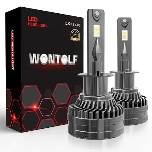 Stemni H1 Bulbs, Ultra Bright H1 Light Bilbs, Plug-N-Play Installation, 6500K Pure White, IP68 Waterproof, Pack of 2 - Image 1