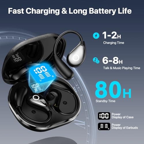 MWIRB AI Translation Earbuds Real Time, 2026 Upgrade 164 Language Translator Earbuds Bluetooth 5.4 OWS 3-in-1 Translation Headphones, Wireless Translating Device for Travel Business Learning with App - Thumbnail 5