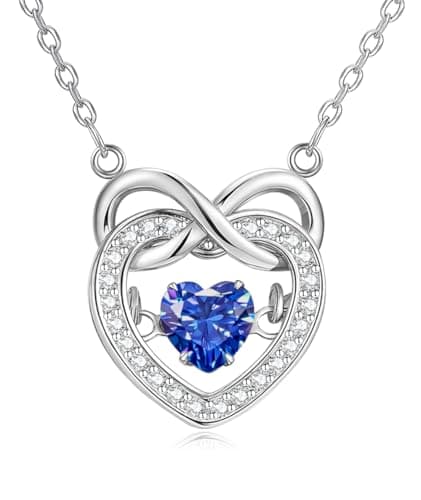 CERGISE December Birthstone Necklace Teen Jewelry (Silver, 12) - Image 1
