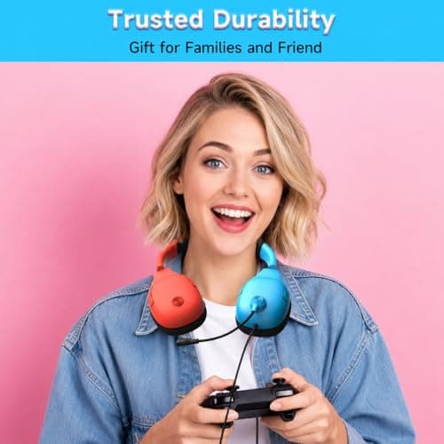 AOC Wired Gaming Headset for Nintendo Switch 2/OLED/Lite with Mic - Thumbnail 6