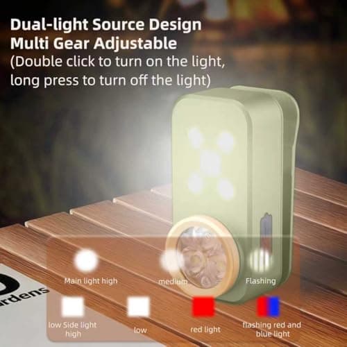 FOSFIS Rechargeable EDC Flashlight, 500 Lumens Portable Clip On Light, Pocket Flashlights Rechargeable, IP68 Waterproof Mini EDC Light for Signaling, Camping, Emergency (Green) - Thumbnail 3