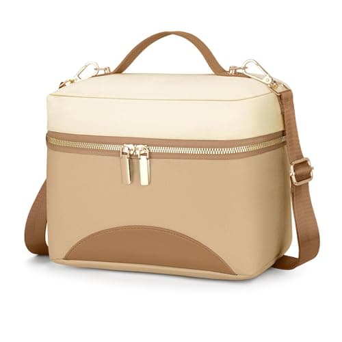 WOOMADA Insulated Lunch Bag For Women - Leakproof Adult Lunch Box With Adjustable Strap, Ideal For Office, Picnic, Hiking, Beach - Stylish Cooler Tote Bag - Image 1