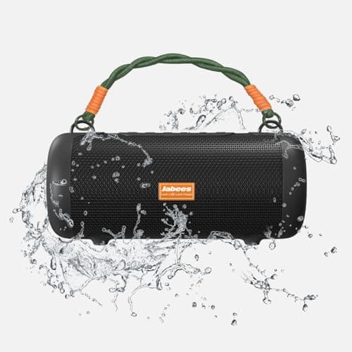 Jabees Whale Bluetooth Speaker with IPX7 Waterproof, 30W Portable Bluetooth Wireless Loud Stereo Sound, 15H Playtime, Built-in Power Bank, Outdoor Wireless Speaker - Thumbnail 2