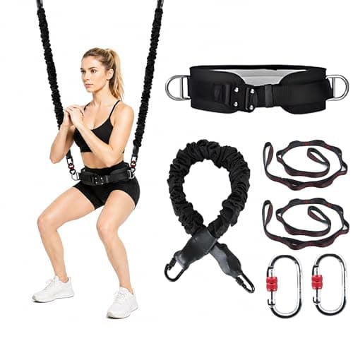 Esanvil Backflip Trainer Sling Bungee Equipment Back Handspring Trainer and Heavy Duty Bungee Fitness Equipment Set for Home Gym,Gymnastics,Martial Arts,Yoga and Dance (M(132-220lbs)) - Image 1