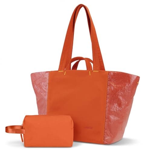 Laimeiwee Tote Bag for Women, Lightweight Gym Travel Bags with Yoga Mat Strap, Wet Pocket, Shoe Bag & Cosmetic Pouch, 3-PC Set Versatile Tote for Workout Fitness Pilates Swimming Work Stylish Handbag - Image 1