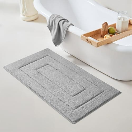 GRANNY SAYS Long Bathroom Rug Mat, Bath Mats Non-Slip, Super Soft and Water Absorbent, Large Bath Rugs, Machine Wash Dry, Bathroom Runner Rugs for Floor, Tub and Shower, 24 x 43 - Image 1