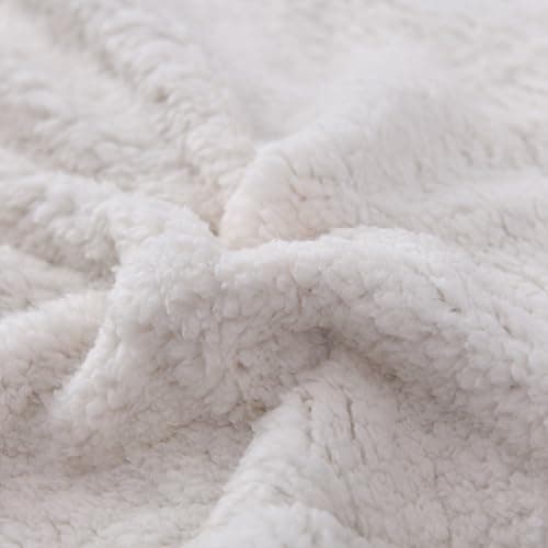 Sherpa Fleece Throw Blanket for Couch - Super Soft Cozy Fuzzy Plush Blankets for Winter, Reversible Thick Warm Blanket for Bed, Sofa, Living Room，Burgundy, 60x80 Inches - Thumbnail 5