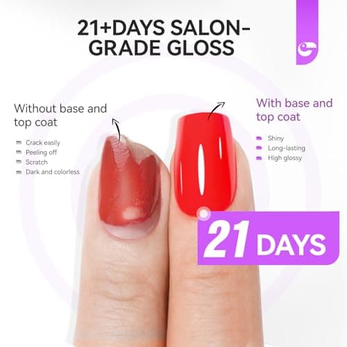 gelike ec Base Gel Top Coat Set: 2x100ml Hema Free Great Value Refill for Nail Techs Manicure Salon Store Compatible with All Gel Nail Polish & Acrylic Nails - Thumbnail 3