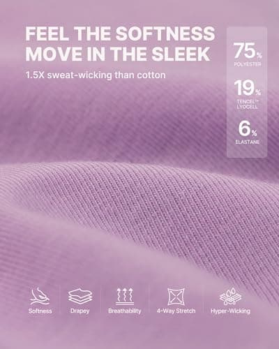 G4Free Athletic Tops for Women with Side Ruched Loose Fit Razor Back Workout Tanks Soft Comfy Muscle Running Top (Light Purple,L) - Thumbnail 4