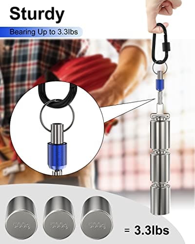 Tool Gifts, Upgrade, Steel Material, Katerk 5PCS 1/4 Inch Hex Shank Screwdriver Bits Holder Extension Bar Screw Adapter Drill Handy Heavyduty Keychain Bit Holder for Electric Screwdrivers, 5 Colors - Thumbnail 4