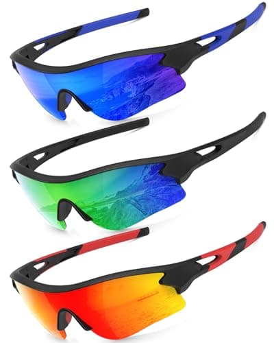 KALIYADI Sports Sunglasses Polarized Sunglasses-Men: Mens Sunglasses with UV400 for Golf Running Fishing - Image 1