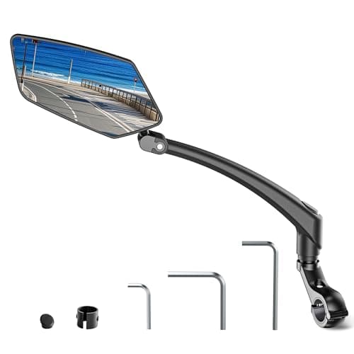 COICER E Bike Mirror Handlebar Mount, Bicycle Rearview for Handlebar