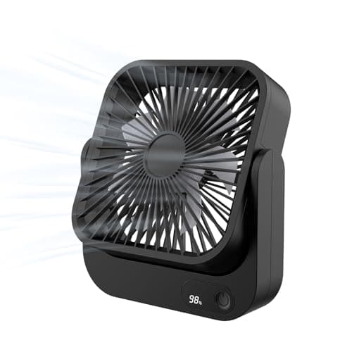 Vochigh Cruise Ship Approved Portable Magnetic-Fan: 5000mAh Rechargeable & Plug-In, 5-Speed Portable Fan for Cabin, Airplane, RV, Cruise essentials 2026 - Image 1
