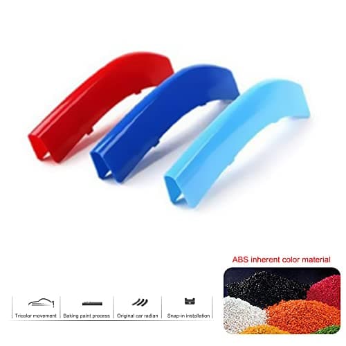 VaisbyTown Automotive Grille Inserts for BMW 3 Seres 2013-2018 (ONLY Fit 8-Beams Front Grill, NOT Fit 11-Beams/4 Series),Front Grill Accessories - Thumbnail 5