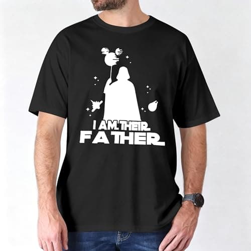 Dad Shirts I Am Their Father Tshirt for Men Funny Daddy Graphic T-Shirt Gift for Father's Day Black - Thumbnail 5