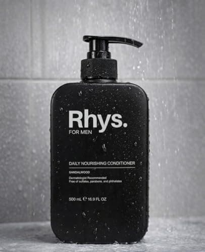 Rhys Men’s Moisturizing Sandalwood Conditioner – Hydrating Conditioner for Dry & Damaged Hair – Sulfate Free, Paraben Free – 16.9 fl oz - Thumbnail 4