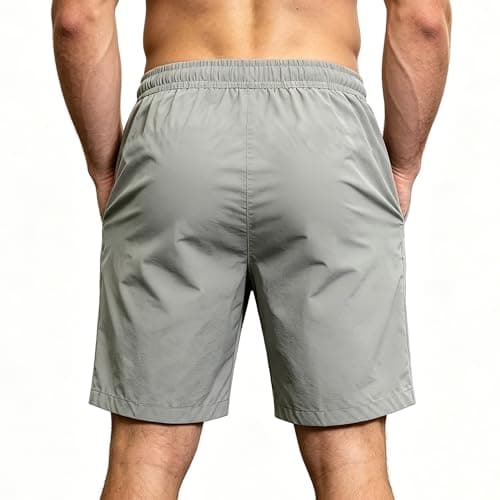 EMPTYPOP Mens Athletic Shorts with Pockets Lightweight Workout Shorts Quick Dry Basketball Shorts for Gym Running Golf Sports Black - Thumbnail 2