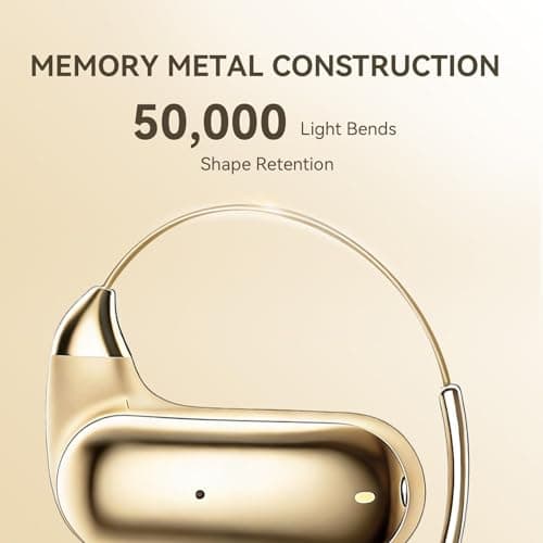 Xmenha Over Open Ear Earbuds Wireless Bluetooth Open Ear Headphones Air Conduction Earbuds that Don't go in Your Ear with Over-Ear Hooks Running Headphones - Thumbnail 4