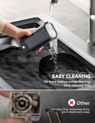 FEELNEEDY Wireless Cat Water Fountain, No Pump for Easy Cleaning, 4000mAh Detachable & Rechargeable Battery, Motion Sensor with Low Water & Power Alerts - Includes 6 Filters (4L/135oz) - Thumbnail 3
