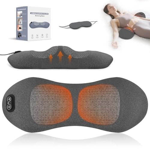Sanivor 3 in 1 Lower Back Massager - Electric Lumbar with Heat, Vibration Massager, Airbag Traction,Lumbar Support Pillow for Lower Back Pain Relief,Deep Tissue Relaxation FSA Eligible/HSA Eligible - Image 1