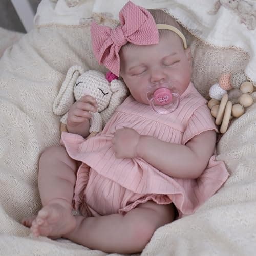 Milidool Reborn Baby Dolls - 20-inch Cute Soft Vinyl Realistic Baby Doll Lifelike Newborn Real Life Baby Dolls with Complete Accessories Toy for 3+ Year Old Girls Gifts, Cuddling, Playtime - Image 1